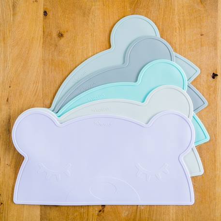 Set de table ours aquamarine+gris foncé+menthe+Multicolore 4 - vertbaudet enfant 