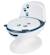 Mini toilette panda, pot avec bruit de chasse d'eau, panda Blanc et bleu+Blanc et marron+Blanc et noir+Blanc et rose 1 - vertbaudet enfant 