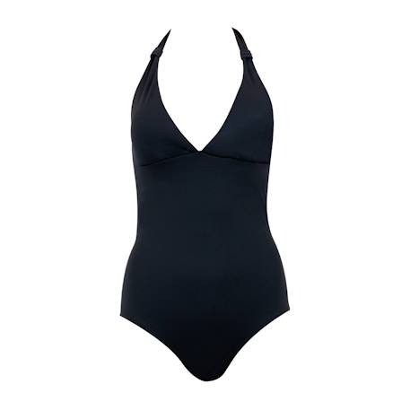 Maillot de bain menstruel 1 pièce femme Noir+Prune 1 - vertbaudet enfant 