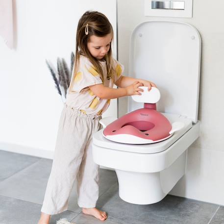 Réducteur de toilette baleine Aquamarine+Gris clair+Gris foncé+Peach+Pistache+Rose pâle+Vieux rose 38 - vertbaudet enfant 