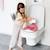 Réducteur de toilette baleine Aquamarine+Gris clair+Gris foncé+Peach+Pistache+Rose pâle+Vieux rose 38 - vertbaudet enfant 