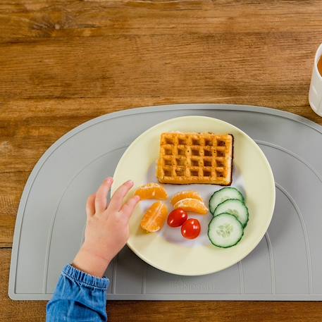 Set de table arc-en-ciel Aquamarine+Gris clair+Gris foncé+Taupe+Vieux rose 21 - vertbaudet enfant 