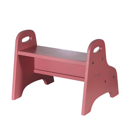 Marchepied enfant en bois Aquamarine+Gris clair+rose foncé+Sable 17 - vertbaudet enfant 