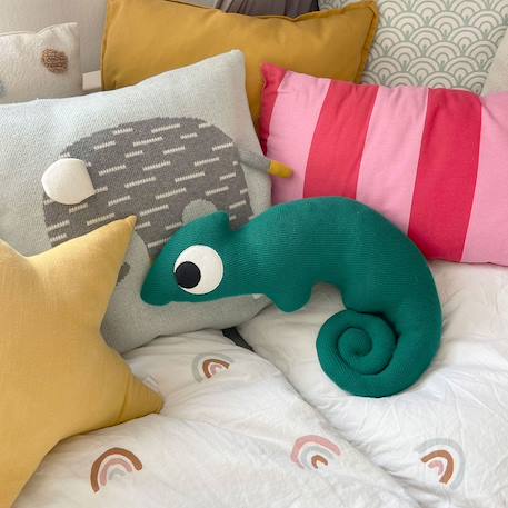 Doudou peluche caméléon Vert 4 - vertbaudet enfant 