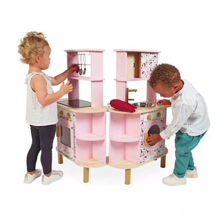 Cuisine en bois twist Rose 3 - vertbaudet enfant 