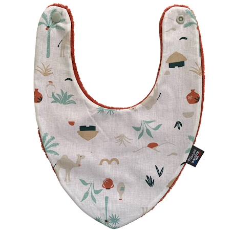 Bavoir bandana (bleu imprimé feuilles) Animaux polaires+Blanc étoiles+Bleu imprimé feuilles+Gris étoiles+Jaune étoiles+Jaune feuilles+Kaki triangles+Koala moutarde+Menthe+Monaha+Oasis+Ourson+Petites oies+Rose étoiles+Rose pâle étoiles+Savane+Sunny 34 - vertbaudet enfant 