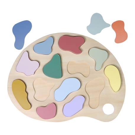 Puzzle à encastrer palette Multicolore 5 - vertbaudet enfant 