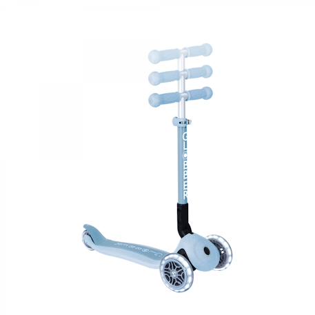 Trottinette 3 roues junior foldable lights essential Bleu ciel+Rose berry+Vert pistache 4 - vertbaudet enfant 