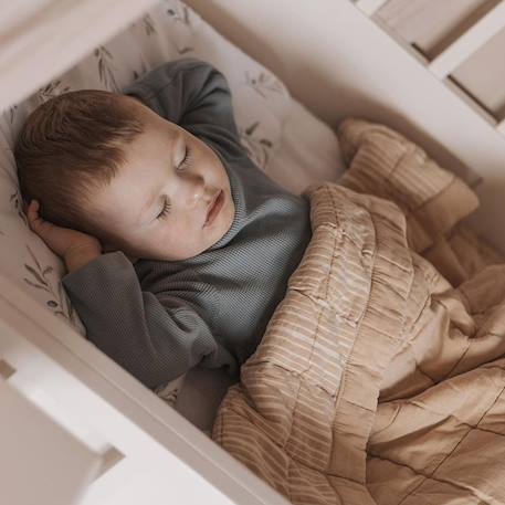 Couverture enfant réversible coton lavé anna Caramel+Sable+Terracotta 13 - vertbaudet enfant 