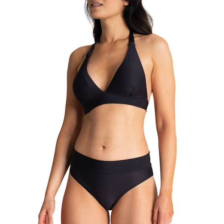 Maillot de bain 2 pièces pour règles femme Noir+Prune 4 - vertbaudet enfant 