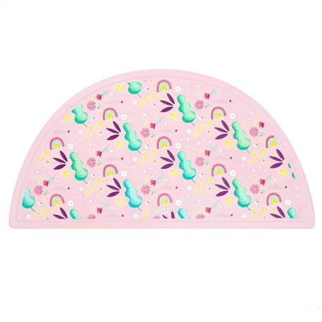 Set de table en silicone animaux Orange+Rose+Vert+Vert paon 7 - vertbaudet enfant 