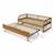 Lit enfant gigogne métal bois massif laya Noisette 4 - vertbaudet enfant 