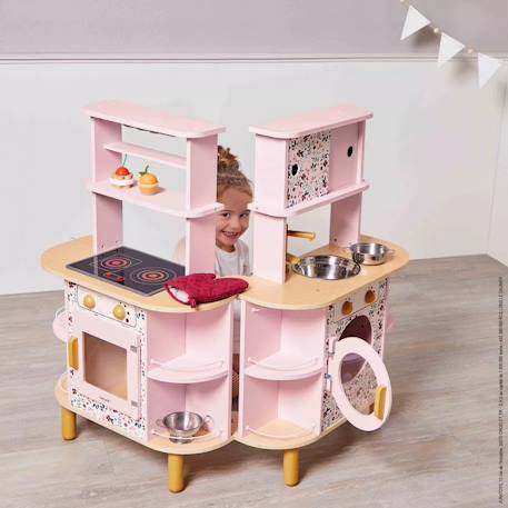 Cuisine en bois twist Rose 2 - vertbaudet enfant 