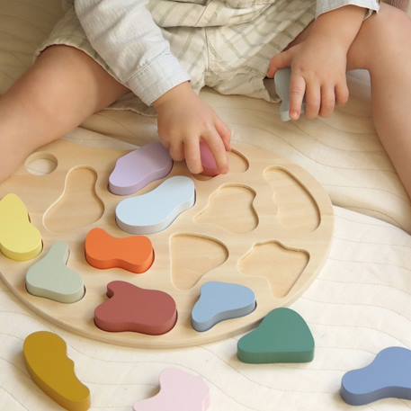 Puzzle à encastrer palette Multicolore 2 - vertbaudet enfant 