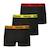 Lot de 3 boxers garçon ecopack trio choc Noir+Noir-vert-bleu+Rouge-bleu 3 - vertbaudet enfant 