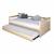 Lit banquette gigogne bois massif izao Blanc+Bois naturel 12 - vertbaudet enfant 