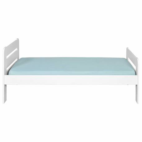 Lit enfant bois massif sundy Blanc 4 - vertbaudet enfant 
