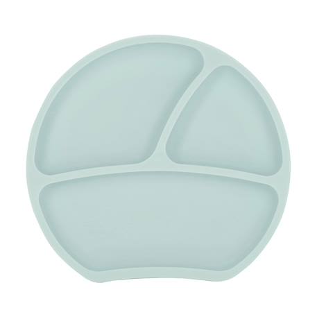 Assiette à compartiments avec ventouse aquamarine+gris clair+gris foncé+menthe+Rose foncé+rose pâle 1 - vertbaudet enfant 
