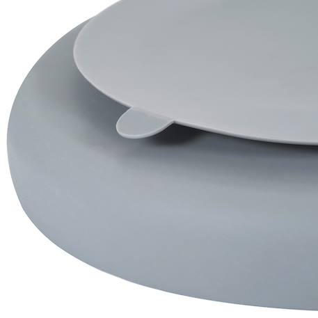 Assiette à compartiments avec ventouse aquamarine+gris clair+gris foncé+menthe+Rose foncé+rose pâle 18 - vertbaudet enfant 