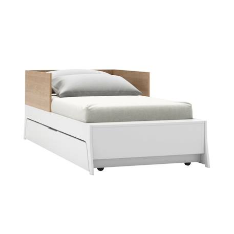 Pack lit bébé combiné et évolutif avec matelas charlie Blanc et bois 5 - vertbaudet enfant 