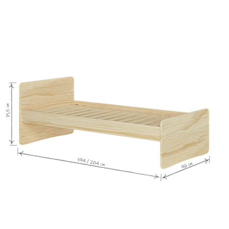 Pack lit gigogne avec matelas bois massif lilow Blanc+Bois 12 - vertbaudet enfant 