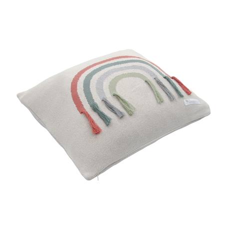 Housse de coussin arc-en-ciel en coton standard 100 by oeko-tex® Gris et jaune+Multicolore 7 - vertbaudet enfant 