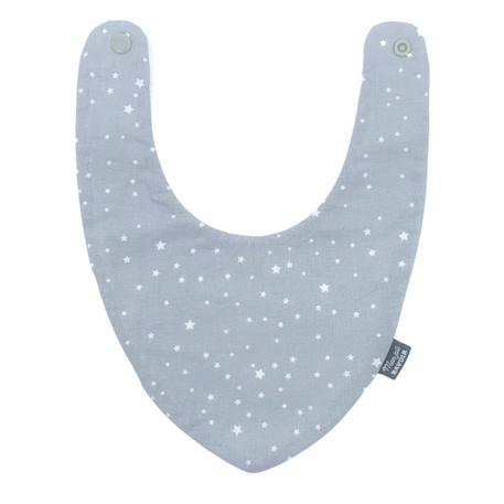 Bavoir bandana (bleu imprimé feuilles) Animaux polaires+Blanc étoiles+Bleu imprimé feuilles+Gris étoiles+Jaune étoiles+Jaune feuilles+Kaki triangles+Koala moutarde+Menthe+Monaha+Oasis+Ourson+Petites oies+Rose étoiles+Rose pâle étoiles+Savane+Sunny 10 - vertbaudet enfant 