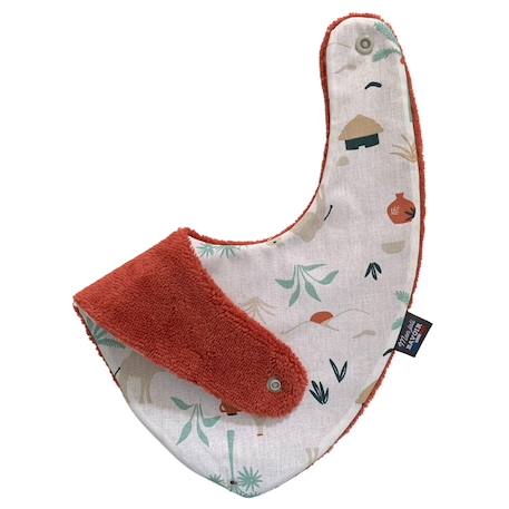 Bavoir bandana (bleu imprimé feuilles) Animaux polaires+Blanc étoiles+Bleu imprimé feuilles+Gris étoiles+Jaune étoiles+Jaune feuilles+Kaki triangles+Koala moutarde+Menthe+Monaha+Oasis+Ourson+Petites oies+Rose étoiles+Rose pâle étoiles+Savane+Sunny 36 - vertbaudet enfant 