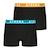 Lot de 2 boxers garçon easy color athena Bleu minéral-gris chiné+Noir 5 - vertbaudet enfant 