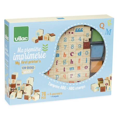 Coffret tampons ma première imprimerie Beige 2 - vertbaudet enfant 