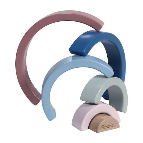 Arc-en-ciel en bois Multicolore 6 - vertbaudet enfant 