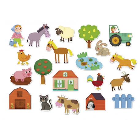 Magnets ferme Jaune 3 - vertbaudet enfant 
