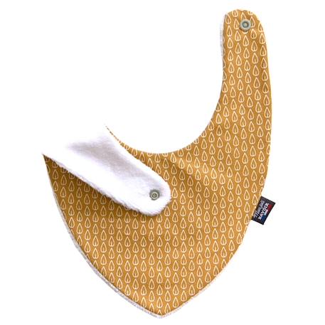 Bavoir bandana (bleu imprimé feuilles) Animaux polaires+Blanc étoiles+Bleu imprimé feuilles+Gris étoiles+Jaune étoiles+Jaune feuilles+Kaki triangles+Koala moutarde+Menthe+Monaha+Oasis+Ourson+Petites oies+Rose étoiles+Rose pâle étoiles+Savane+Sunny 17 - vertbaudet enfant 