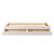Lit banquette gigogne bois massif alma Blanc+Bois 3 - vertbaudet enfant 
