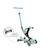 Trottinette évolutive go-up deluxe lights 360 essential Bleu ciel+Rose berry+Vert pistache 14 - vertbaudet enfant 