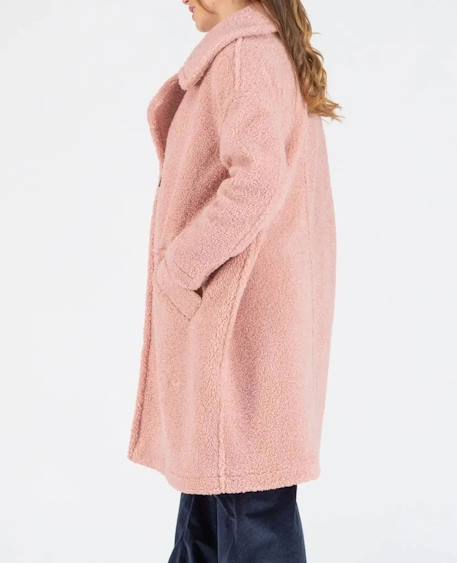 Manteau long de maternité oversize léonie Rose 3 - vertbaudet enfant 