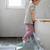 Marchepied enfant en bois Aquamarine+Gris clair+rose foncé+Sable 4 - vertbaudet enfant 