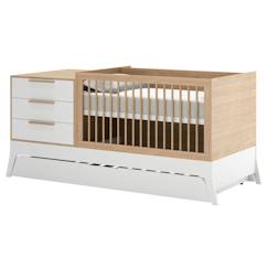 Pack lit bébé combiné et évolutif avec matelas charlie  - vertbaudet enfant