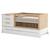 Pack lit bébé combiné et évolutif avec matelas charlie Blanc et bois 1 - vertbaudet enfant 