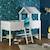 Pack lit cabane mi-hauteur avec matelas bois massif donnie Blanc 2 - vertbaudet enfant 