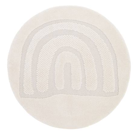 Tapis enfant arc en ciel ton sur ton rainbow dream Ecru 2 - vertbaudet enfant 