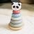 Tour à empiler panda en bois Bois 2 - vertbaudet enfant 