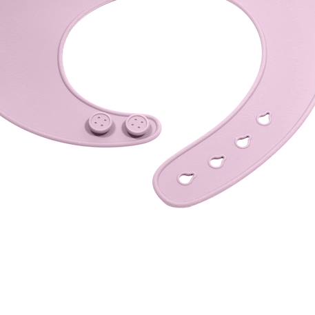 Bavoir bébé en silicone Menthe+Rose pâle+Violet 12 - vertbaudet enfant 