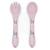 Set fourchette et cuillère en silicone animaux Beige+Menthe+Orange+Rose+Vert+Vert paon 19 - vertbaudet enfant 