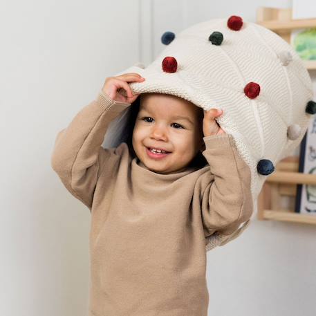 Panier de rangement pompom Crème 4 - vertbaudet enfant 
