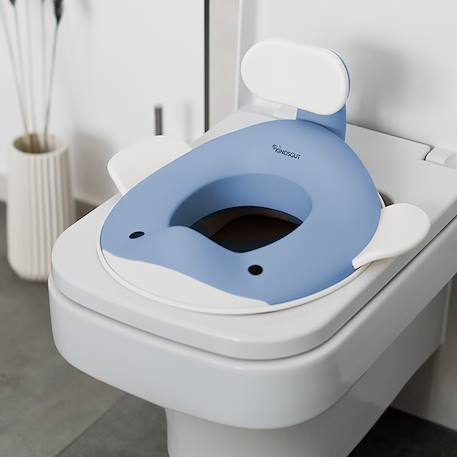 Réducteur de toilette baleine Bleu pigeon+Gris clair+Gris foncé+Peach+Pistache+Sable+Vieux rose 3 - vertbaudet enfant 