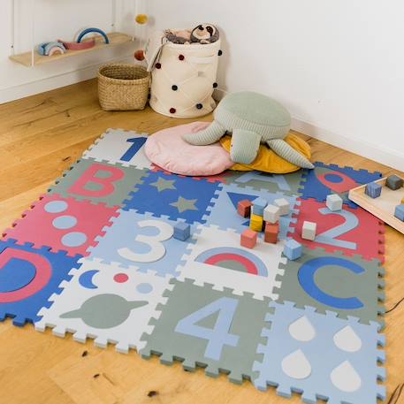 Tapis mousse puzzle nora Gris 2 - vertbaudet enfant 