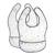Lot de 2 bavoirs à poche garden explorer tracteur Blanc 1 - vertbaudet enfant 