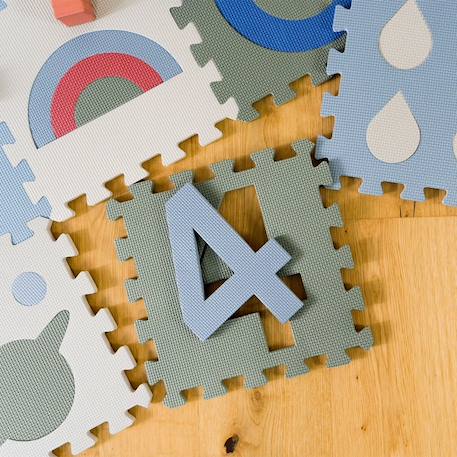 Tapis mousse puzzle nora Gris 4 - vertbaudet enfant 