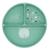 Assiette compartimentée en silicone avec ventouse animaux Menthe+Rose+Vert 1 - vertbaudet enfant 